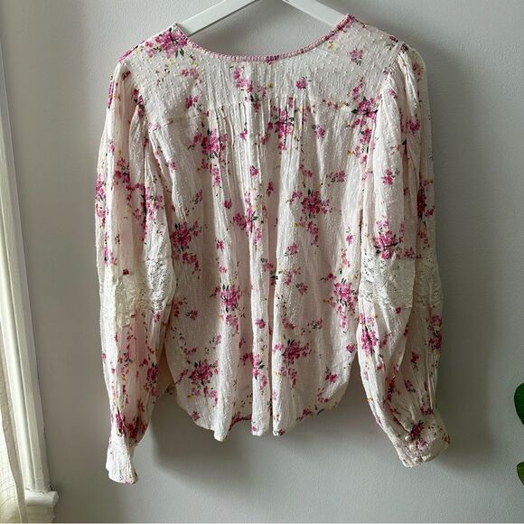 LoveShackFancy Merida Blouse Magenta Light - Picture 4 of 8